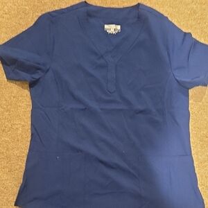 NWT Blue V-Neck Scrub Set